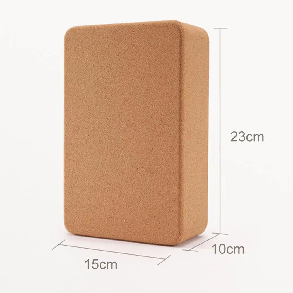 Yoga Block Durable Yoga Block High Density Cork Yoga Block Non-Slip Eco-Friendly Fitness Equipment for Natural Stretching